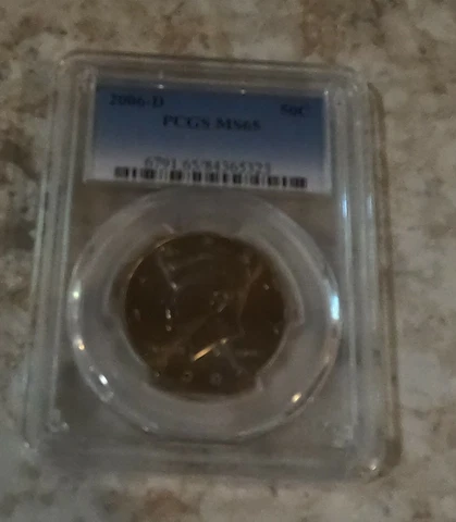 2006-D Kennedy Half Dollar PCGS Certified Mint State 65 Cover