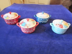 Pioneer Woman Fancy Flourish Mini Casserole Dish Lid Cocotte Set Floral Dt4 - Picture 1 of 15