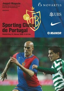 BASEL V SPORTING CLUB DE PORTUGAL ~ UEFA CUP ~ 21 FEBRUARY 2008 SPORTING LISBON - Picture 1 of 1