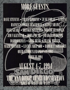 San Diego Comic Convention SDCC 4-7 agosto 1994 stampa annuncio vintage arte A 1994 - Foto 1 di 1