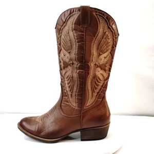 Coconuts by Matisse Western Cowboy Boots Womens 7 M Brown Pull On Cuban Heels - Picture 1 of 13