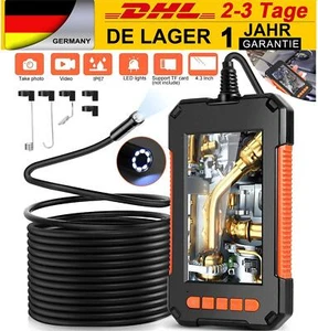 5M Endoskop 4.3" LCD 1080P HD Inspektionkamera IP67 8MM Rohrkamera Endoscope - Bild 1 von 13