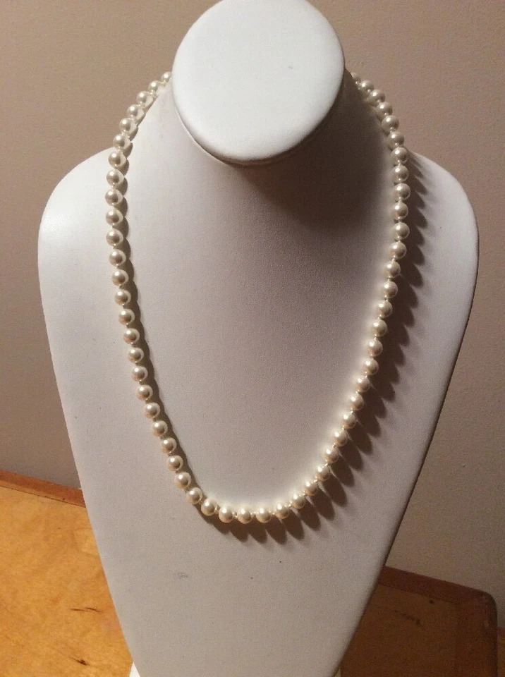 Charter Club Faux Pearl (8mm) Strand Necklace Z1