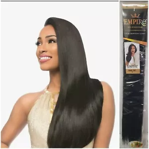 Sensationnel 20" Yaki 100% Human Hair weaving Infused With Argan Oil #1 Black  - Picture 1 of 8