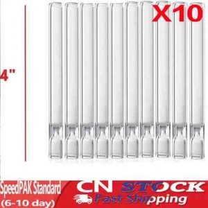 10 Stück Dicke Glas Tabak Glas Pfeife Wiederverwendbar One Hitter Rauchen Tube Pfeife 100 mm - Bild 1 von 8