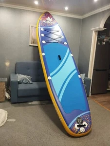 Aisunss new 10.6ft longboard surfboard PVC inflatable stand up paddle board sup - Picture 1 of 4