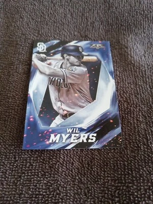 2017 Topps Fire Wil Myers San Diego Padres Base&Yellow 227/299 Cards #87 - Image 1 of 4