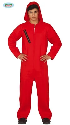 GUIRCA COSTUME CARNEVALE LA CASA DI CARTA VESTITO LADRO ADULTO UNISEX LA CASA DE PAPEL