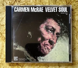 CARMEN McRAE : Velvet Soul : 1986 LC Denon CD Made in Japan - Picture 1 of 3