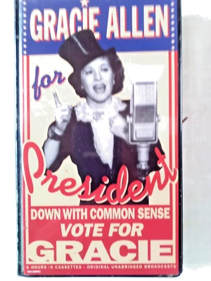 Gracie Allen for President 6 CASSETTE set Radio Comedy Satire Oldies Series - Image 1 of 2