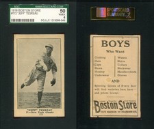 1917 E135 H801-8 Boston Store Jeff Tesreau #172 New York Giants SGC 50 