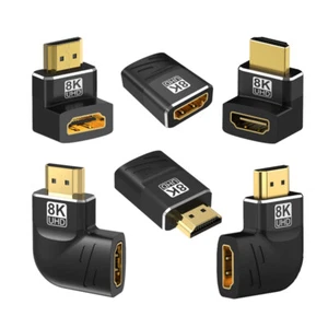 8K HDMI Adapter 90 270 Degree Converter for PC HDTV XBox PS4/5 Laptop Monitor - Picture 1 of 42