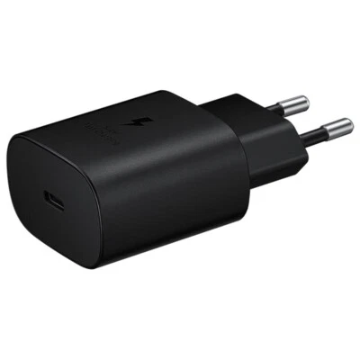 Original Samsung Schnell Ladegerät USB-C 25W Travel Fast Charger EP-TA800 Black - Bild 1 von 4