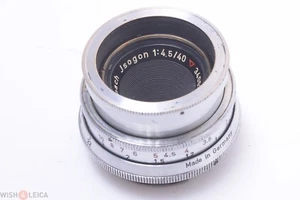 ✅ SCHNEIDER ISOGON 40MM 4.5 EXA, EXAKTA, EXACTA, TOPCON BAYONET MOUNT - Picture 1 of 8