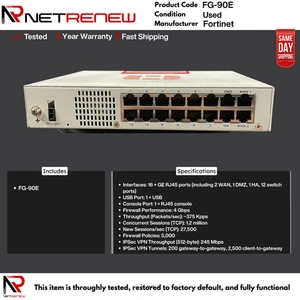 FG-90E Fortinet Fortigate 90E  Firewall  ***ONLY ITEM - Foto 1 di 1