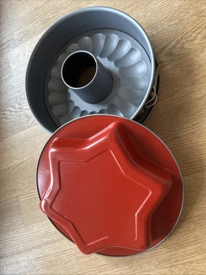 2 Backformen: Stern Backform + Springform 2-teilig Kuchenform - Bild 1 von 4