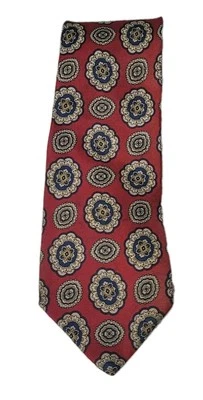 Jos. A. Corbata para hombre Bank Signature Collection roja azul y hecha a mano en EE. UU. Foto 1 de 4