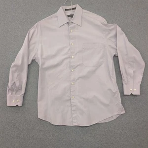 Donna Karan Signature Mens Lavender Purple Dress Shirt Long Sleeve Button Down - Picture 1 of 3