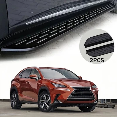 2 piezas estriberas barras Nerf peldaños laterales aptos para Lexus NX NX200 NX300h 2015-2021 Foto 1 de 4