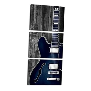 3 Pieces Vintage Guitar Canvas Wall Art Music Theme Picture for Music Studio - Picture 1 of 7