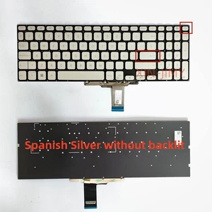 Teclado retroiluminado español/ruso para ASUS X712 X712DA X712FB X712FA A712 F712 - Imagen 1 de 11