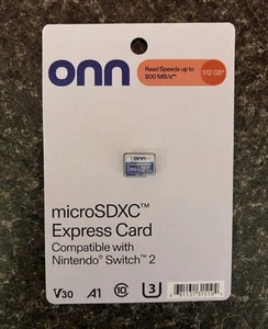 Carte microSDXC Express Onn 512 Go - Photo 1 sur 2