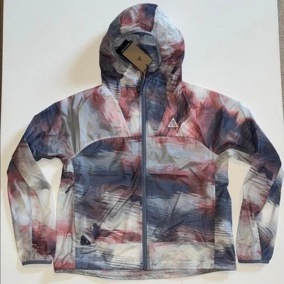 Chaqueta para mujer Nike ACG M cono de ceniza con capucha cremallera completa empaquetable ligera $155 Foto 1 de 4