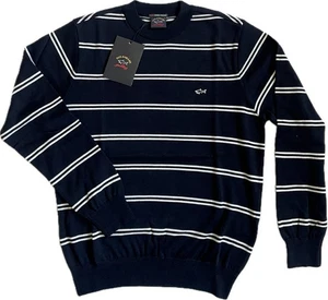 Paul&Shark P&S Pullover 12311044 Farbe 202 Blau Soft Cool Touch Gr. M - Picture 1 of 2