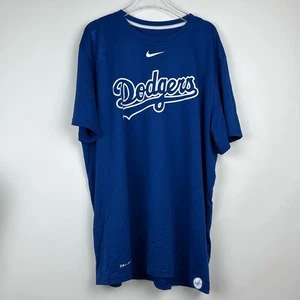 Nike Dri-Fit Los Angeles Dodgers Blue Short Sleeve Crew Neck T-shirt Size XL - Picture 1 of 7