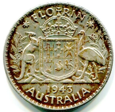 1943 Austraila Silver Florin! - Image 1 of 2