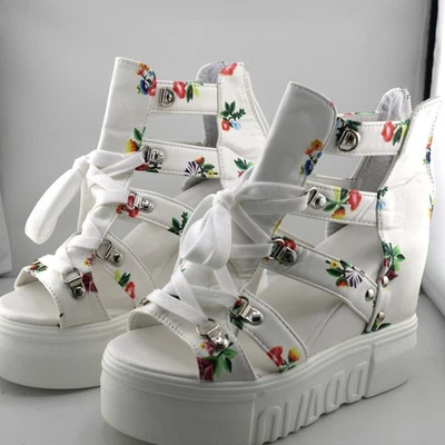 Womens Platform Sandal Shoes 38 - Never Worn - Image 1 of 2