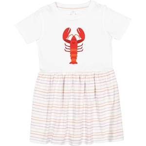 Inktastic Lobster Cute Ocean Creature Toddler Dress Sea Animal Funny Girls - Picture 1 of 4