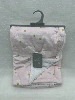 Cutie Pie Baby Le Top Bebe Manta Bebé 30"x30" Rosa Blanco Margarita Floral Niñas Foto 1 de 4