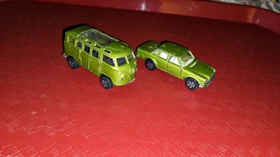 Furgoneta Volkswagen Playart vintage y Volvo 164e. Como Matchbox, Hot Wheels  Foto 1 de 4