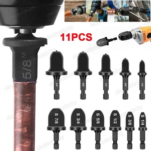 11x Presswerkzeug Bohrer Set Klimaanlage Kupferrohr Bördelrohr Expander - Bild 1 von 8