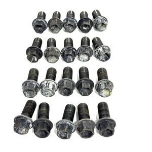 W204 MERCEDES 2013 C250 WHEEL TIRE RIM LUG NUT BOLT SET-20 BLACK - Picture 1 of 3