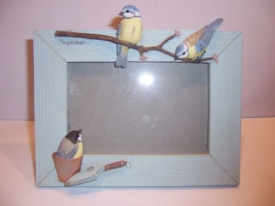 MARCO DE FOTOS DE PÁJARO DE MADERA CON SELLO DE COLECCIÓN - BASTÍN MARJOLEIN (FIRMADO) Foto 1 de 4