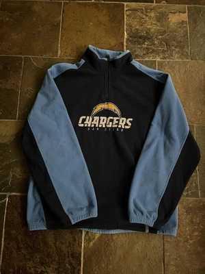 Sudadera Y2K Reebok San Diego Chargers Cuarto Cremallera Talla L Foto 1 de 4