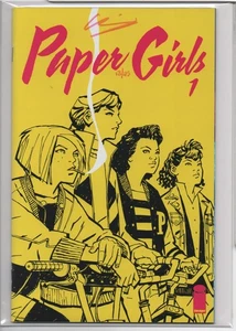 PAPER GIRLS #1 – 1ST PRINT KEY ISSUE - SIGNED CLIFF CHIANG – NUMBERED COA 13/25 - Picture 1 of 2