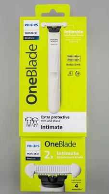 PHILIPS NORELCO ONE BLADE ACABAMENTO ÍNTIMO E BARBEAR APARADOR PÚBICO (QP1924/70) -NOVO- - Imagem 1 de 4