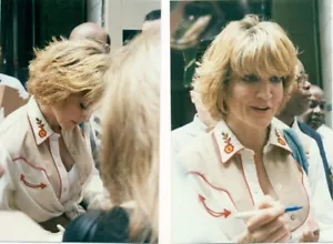 PHOTO LOT - CRYSTAL BERNARD - TWO - 4 x 6 CANDID COLOR PHOTOS - WINGS - Picture 1 of 1