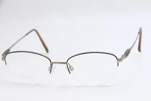 NEW CHARMANT CH 29217 BR BROWN GUNMETAL AUTHENTIC FRAMES EYEGLASSES 51-18 - Picture 1 of 4