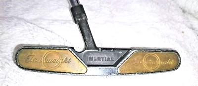 Inertial Golf Putter Slotline 35" Gold Club Steel Shaft Tourweight Right-handed - Image 1 of 4