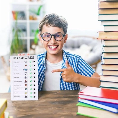 TOPTEK Kids Checklist Daily To Do List Chart Planner Board Chore Task Checking Boards