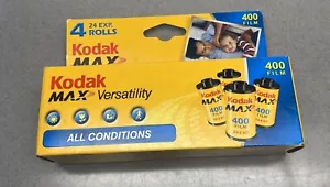 Vintage Kodax Max 400 Kleinbild Fotografie Film abgelaufen 6/2007 4 Rollen versiegelt - Bild 1 von 8