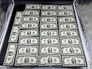 Pack of 100 2003 A $2 Consecutive Two Dollar FRN Notes $200 F.V. UNC Chicago #G - Picture 1 of 10
