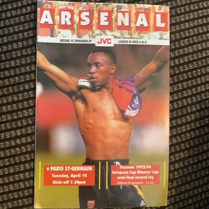 Arsenal v Paris St-Germain 12th April 1994 European Cup Winners Cup Semi-Final - Picture 1 of 2