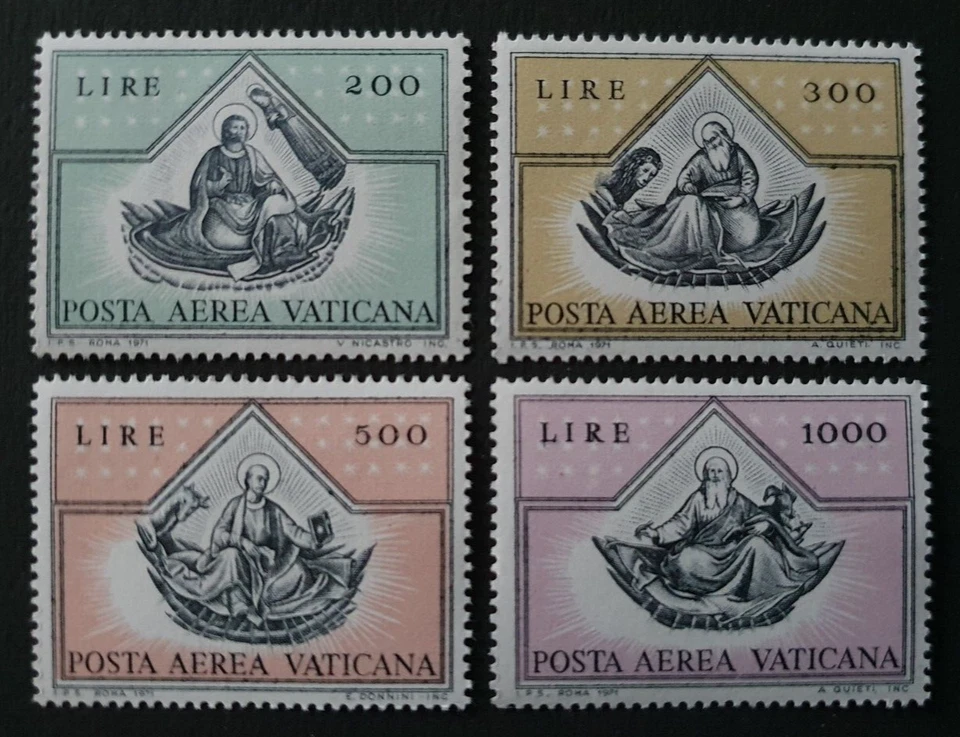 1971 VATICAN VATICANO VATICANE ITALY ITALIA DEFINITIVES AIRMAIL L200-1000 VF MNH - Image 1 of 1