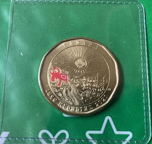 1 $ Loonie 2021 Canada 125th anniversary of the Klondike Gold Rush (coloured) - Bild 1 von 5