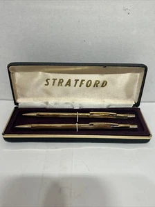 Stratford Goldtone Ball-Point Pen & Mechanical Pencil Set - Picture 1 of 3